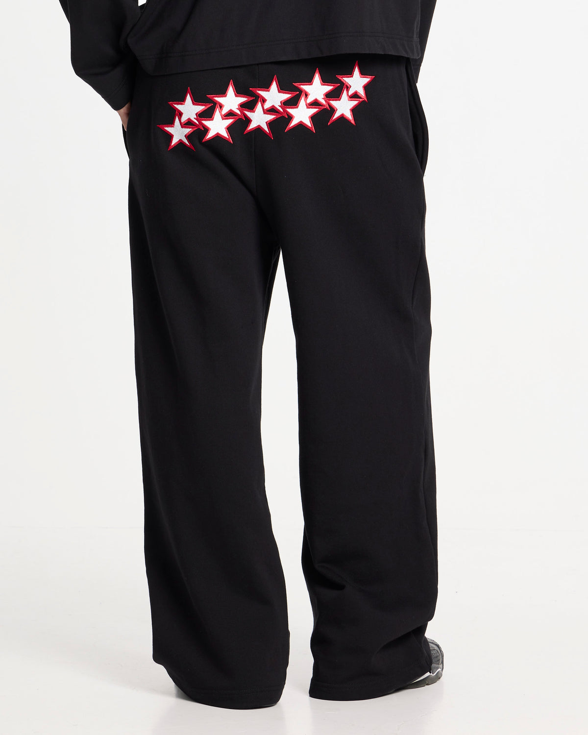 STARS SWEATPANTS BLACK