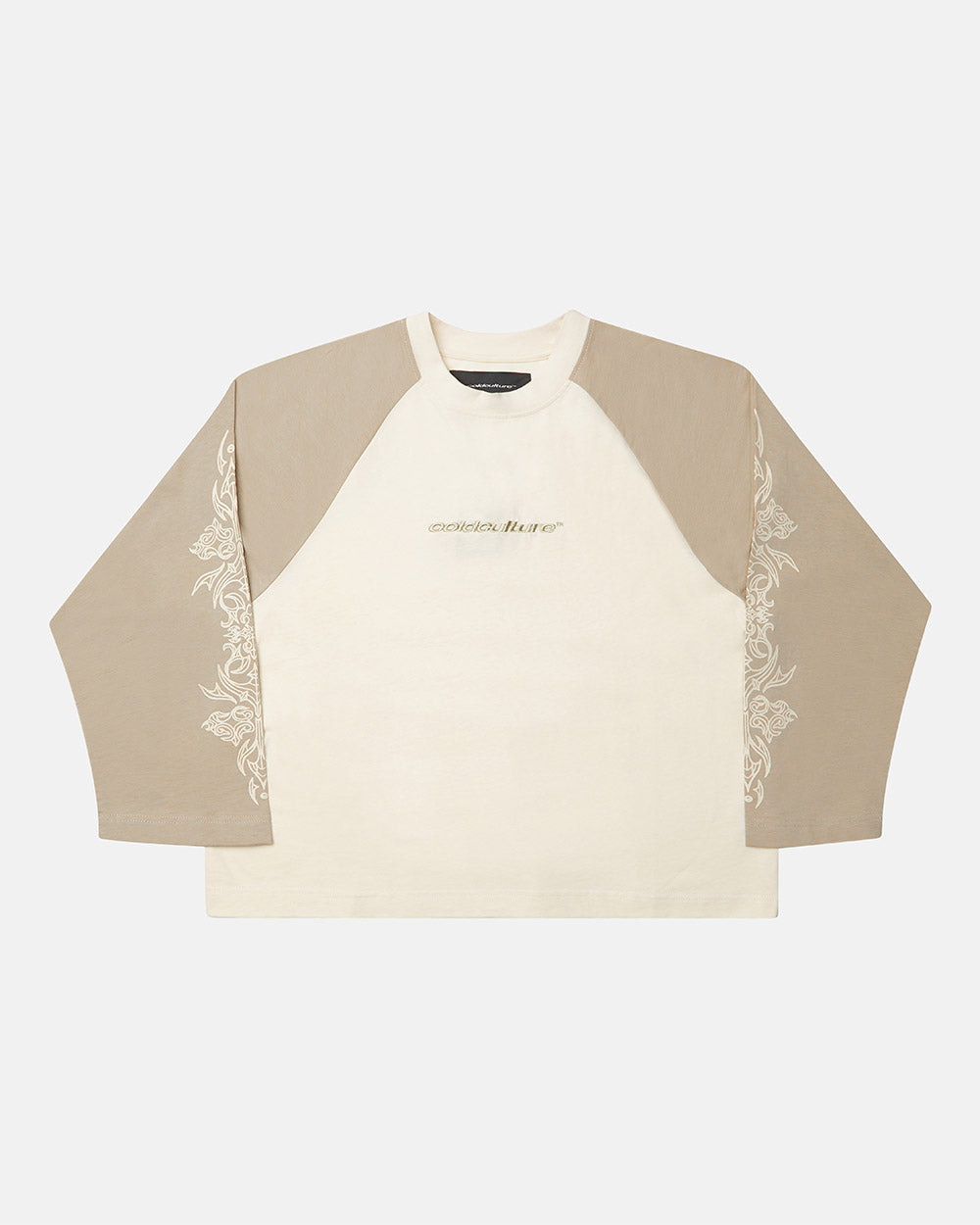 TRIBAL LONGSLEEVE GREY & OFF WHITE