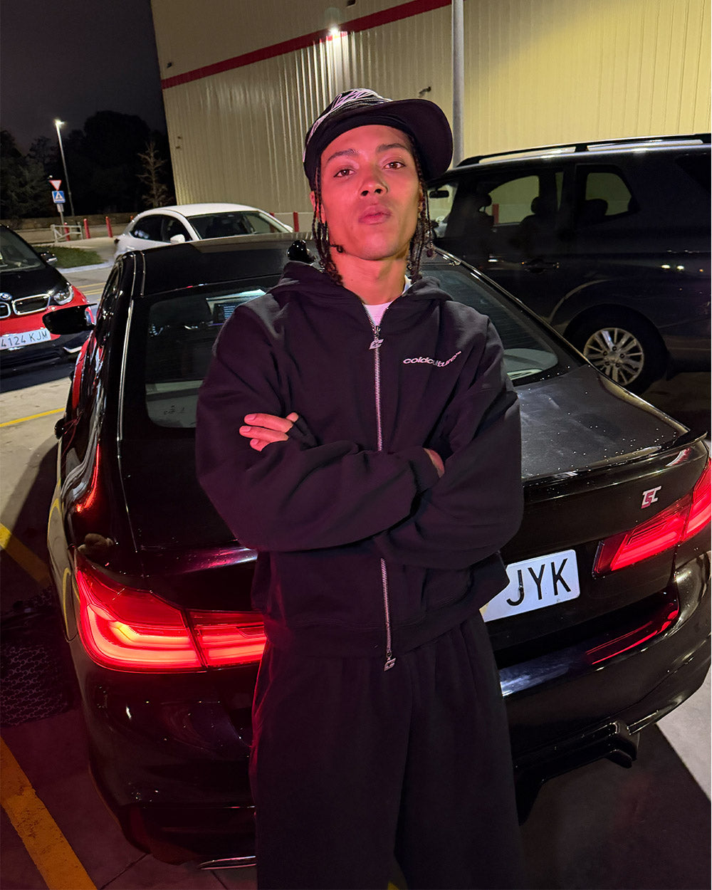 MIDNIGHT SET ZIP UP BLACK