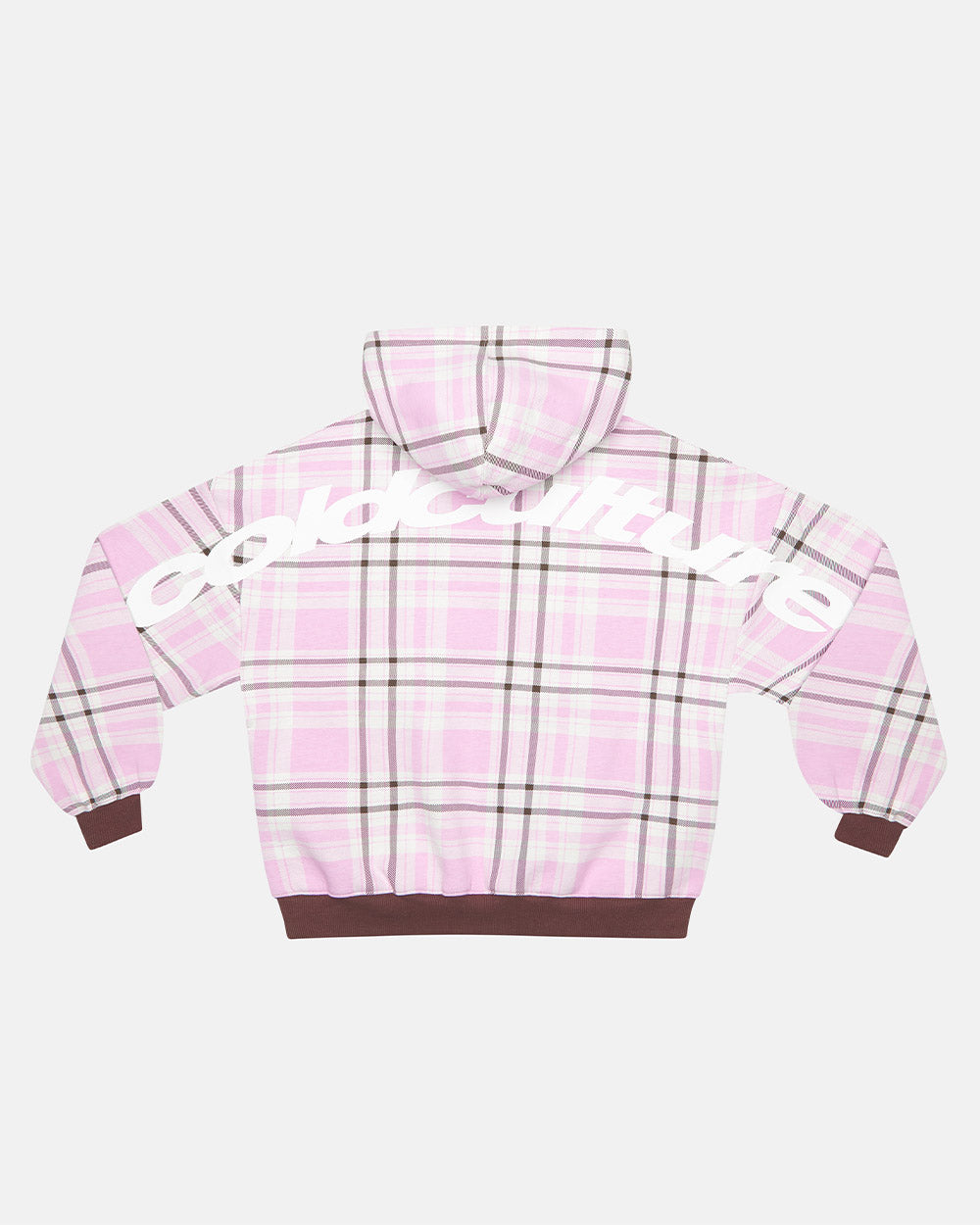 TWO FACES HOODIE BROWN & PINK