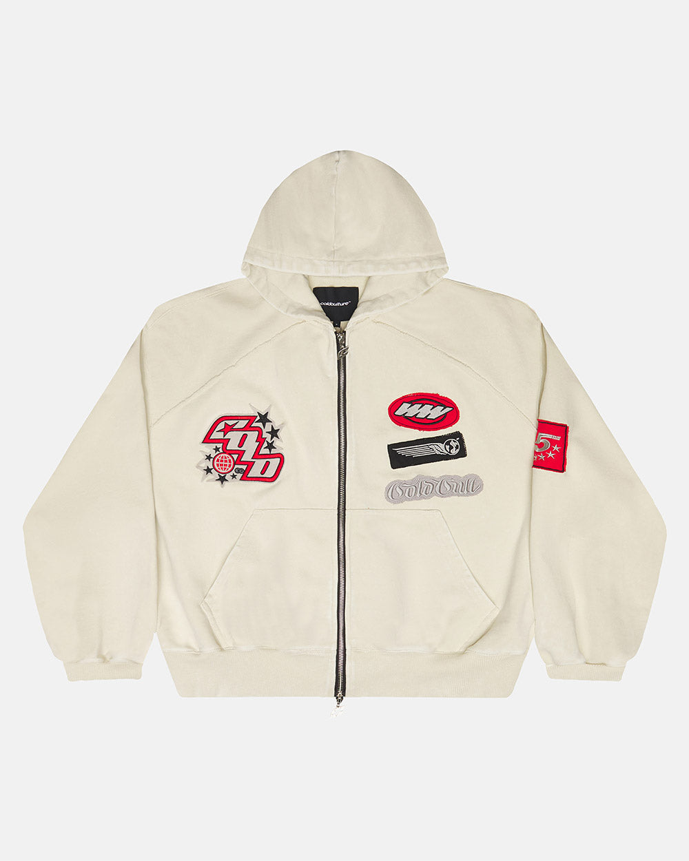 WALKER ZIP HOODIE LIGHT GREY