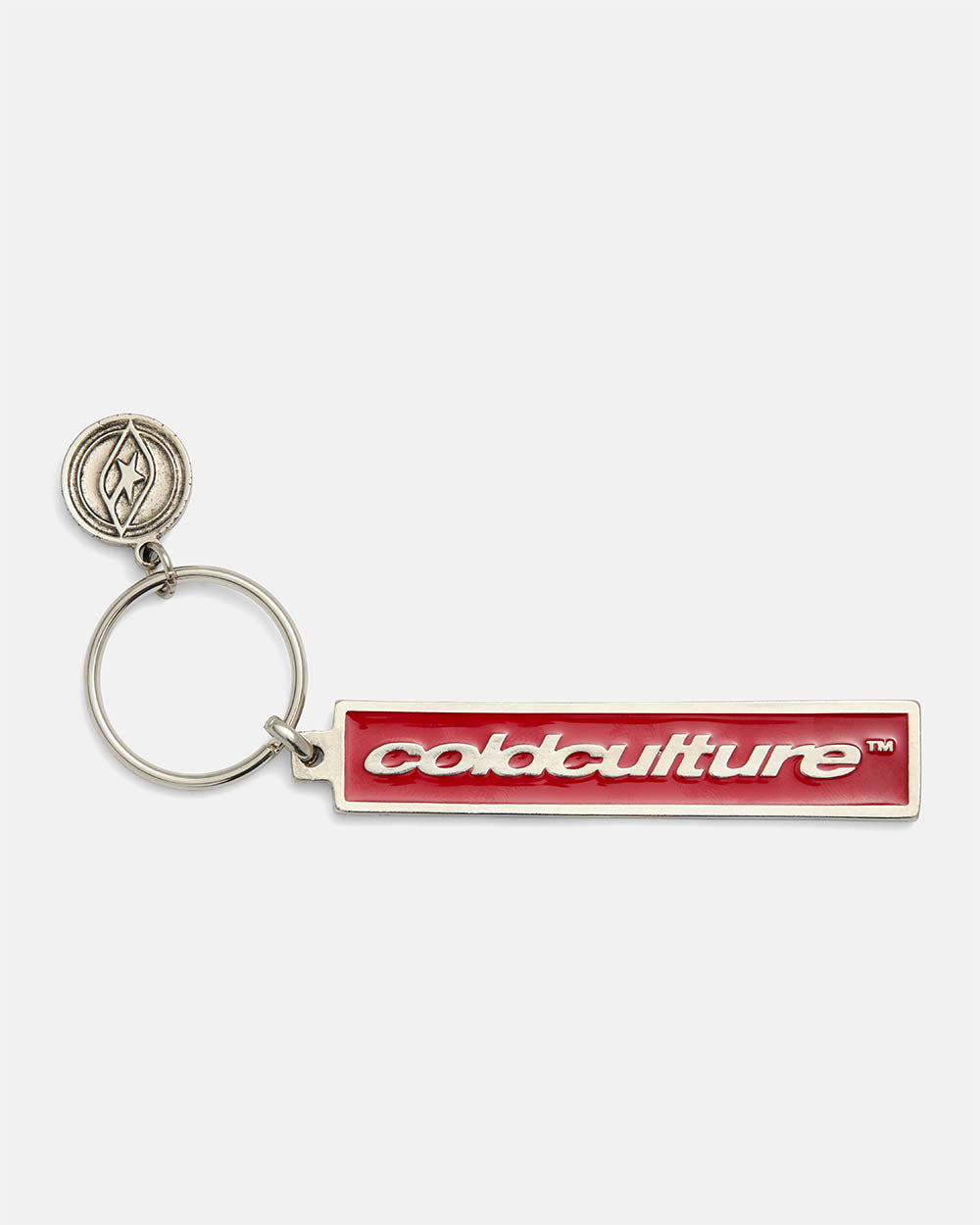 COIN KEYCHAIN METAL RED