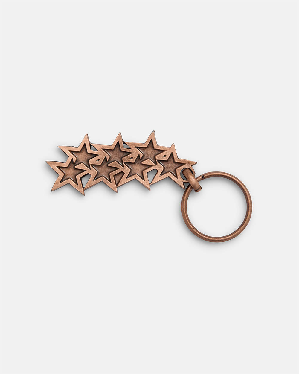 STARS KEYCHAIN METAL COPPER
