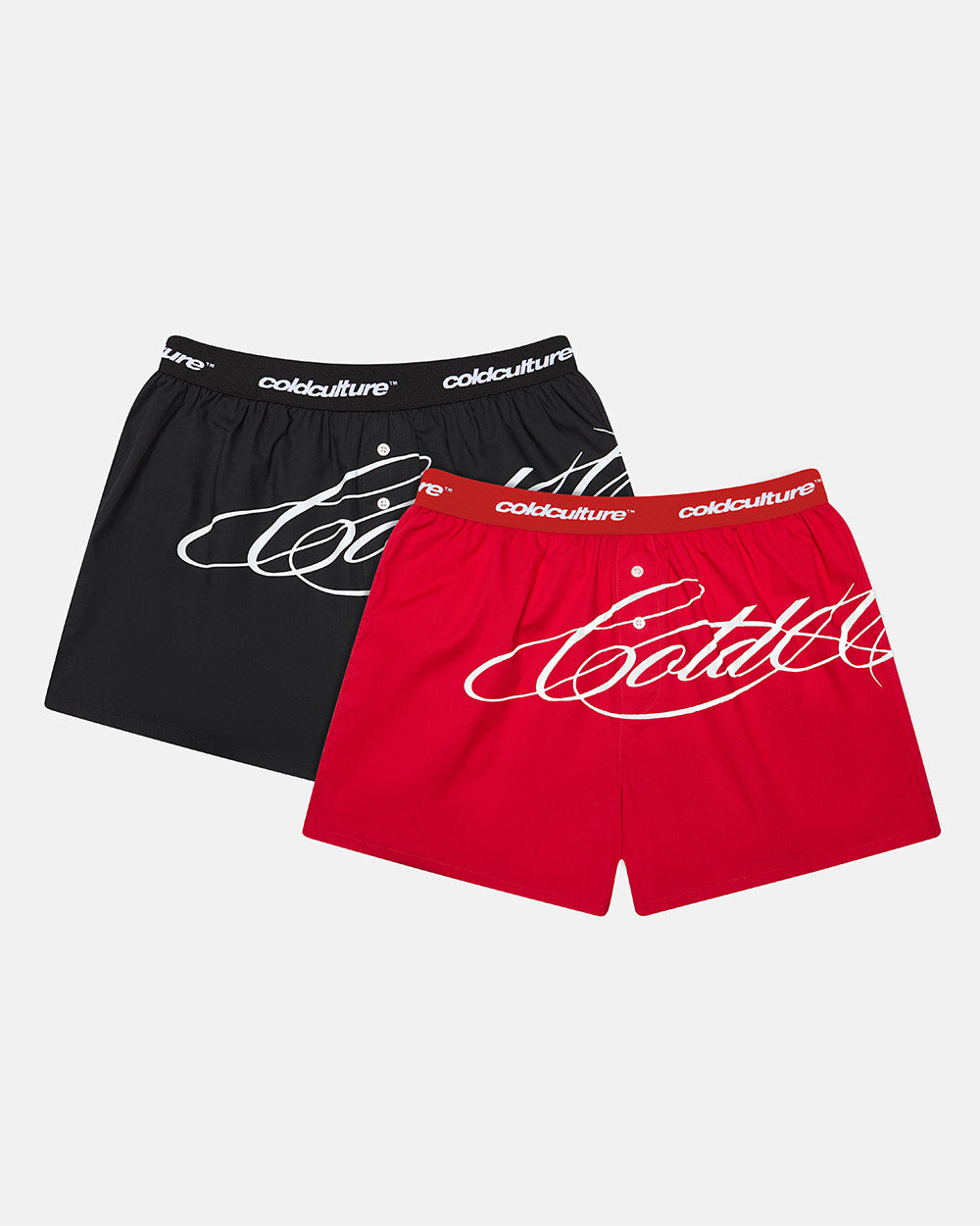 SCRIPT BOXERS PACK RED/ BLACK