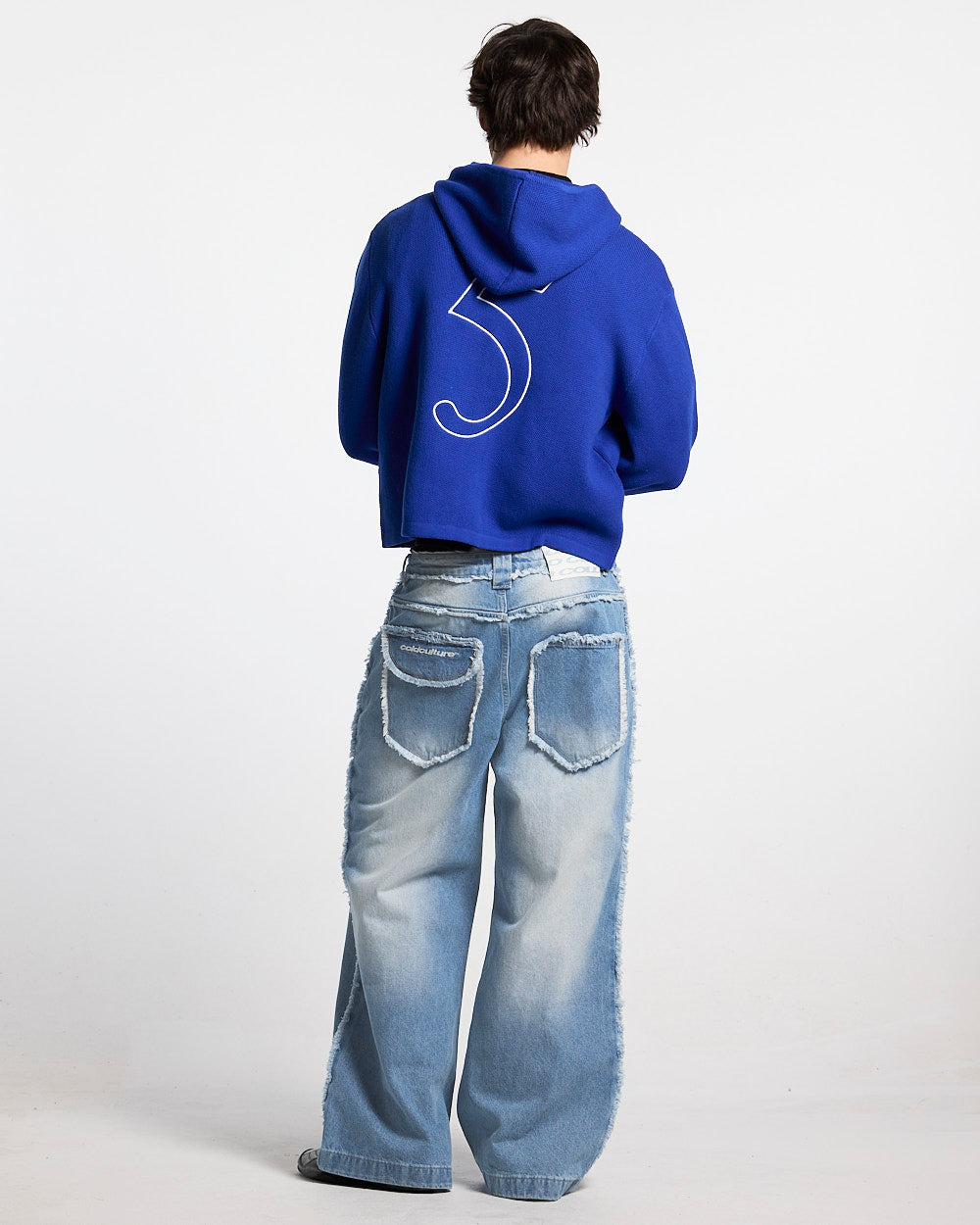 TRIPPY STOP ZIP KNIT BLUE