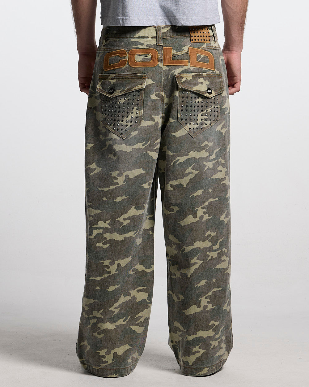 STUDS PANTS CAMO
