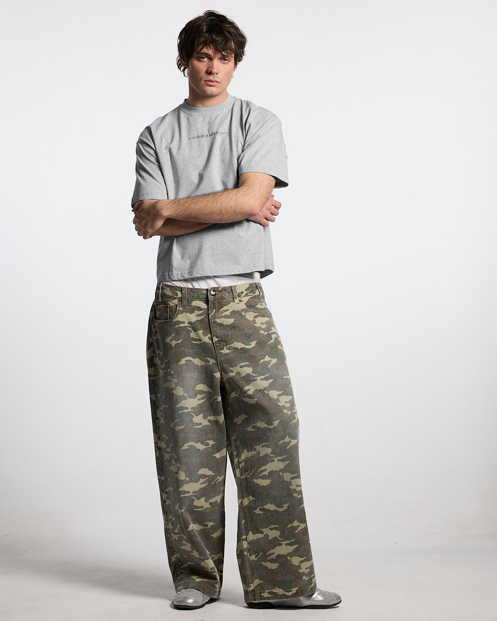 STUDS PANTS CAMO