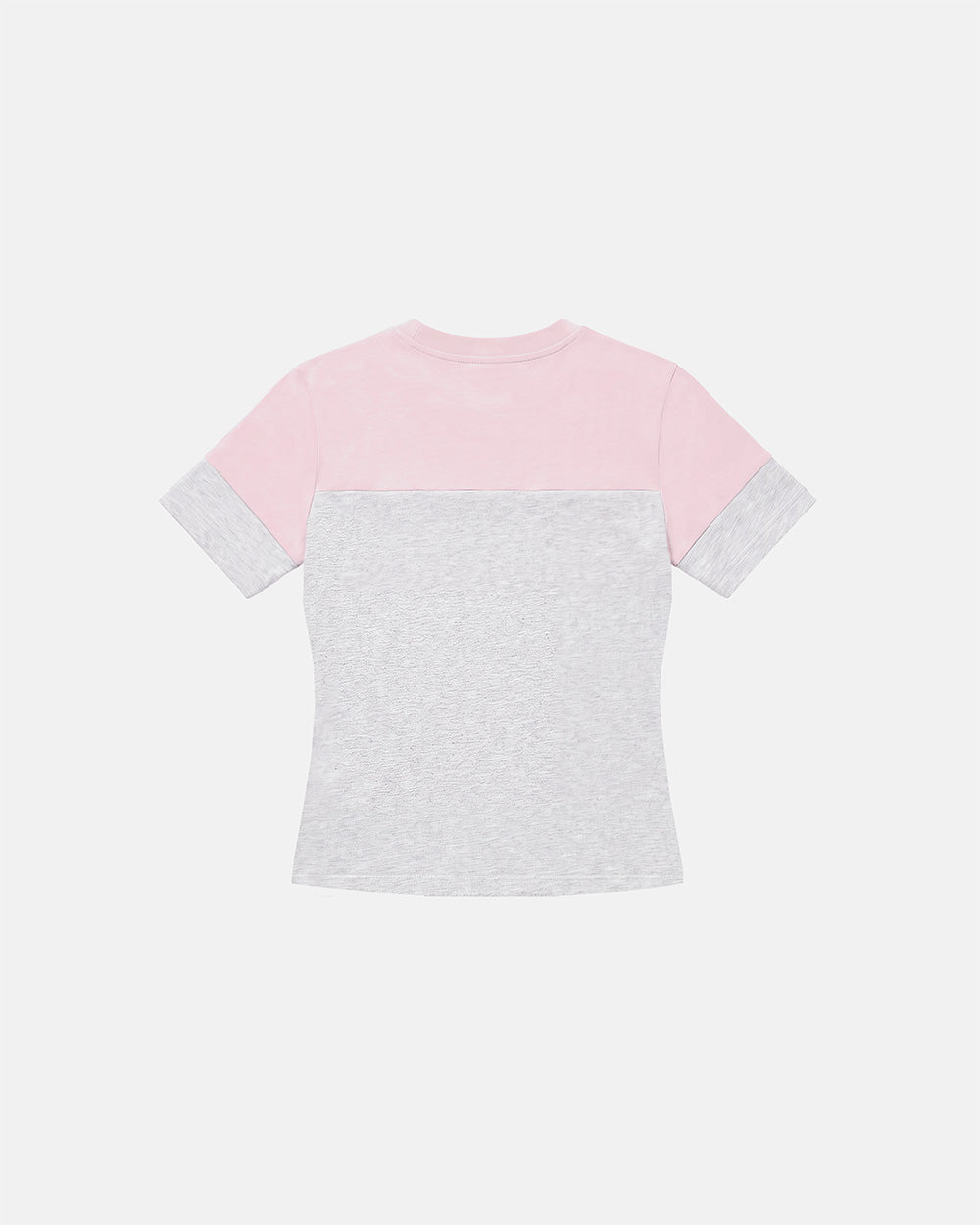 TRIAD BABY TEE WOMAN BABY PINK & HEATHER GREY