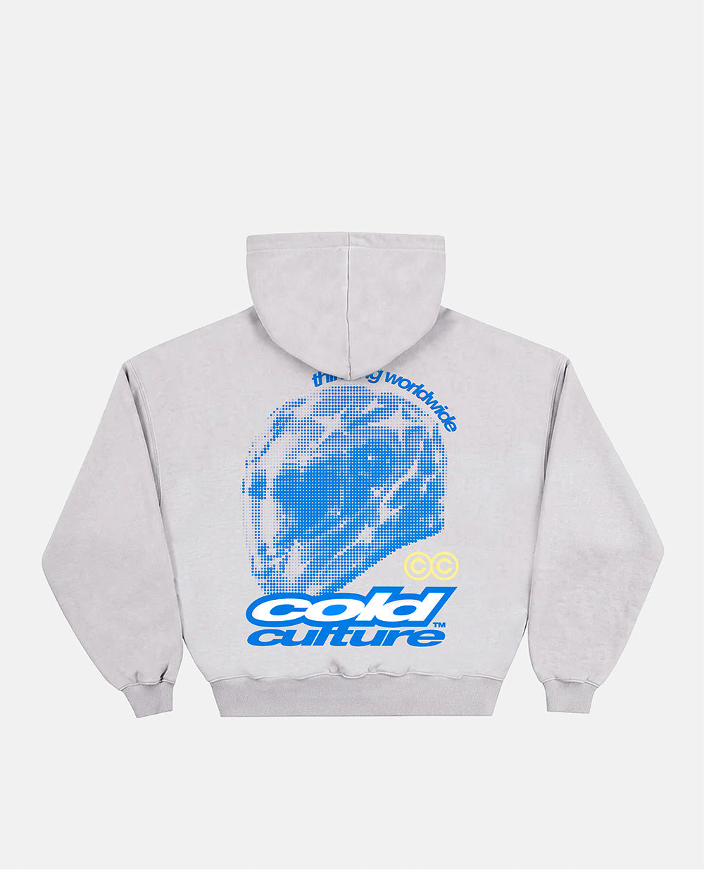 VALENTINO HOODIE HEATHER GREY - Cold Culture #packshot