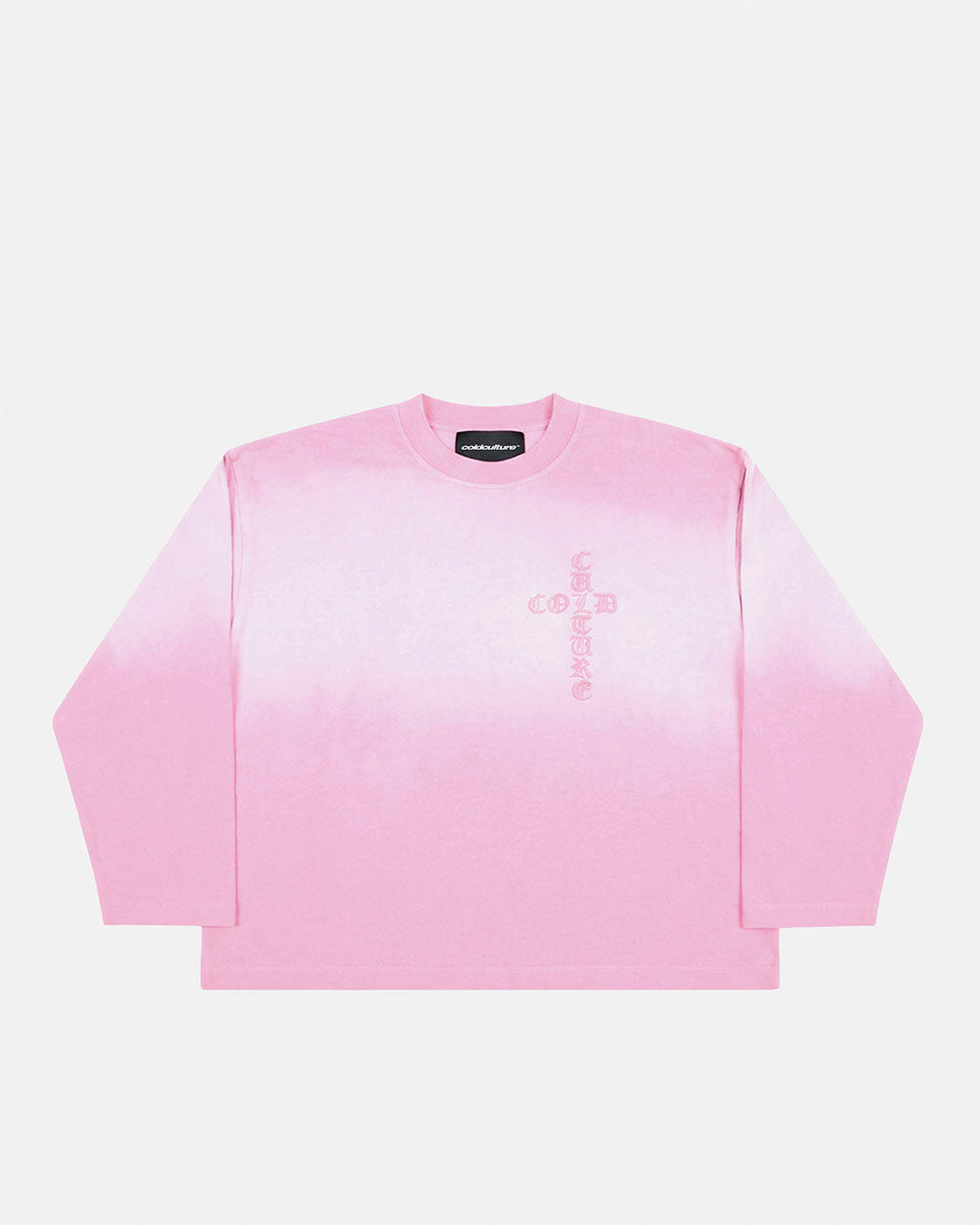 CROSSED LONGSLEEVE PINK - Cold Culture #packshot