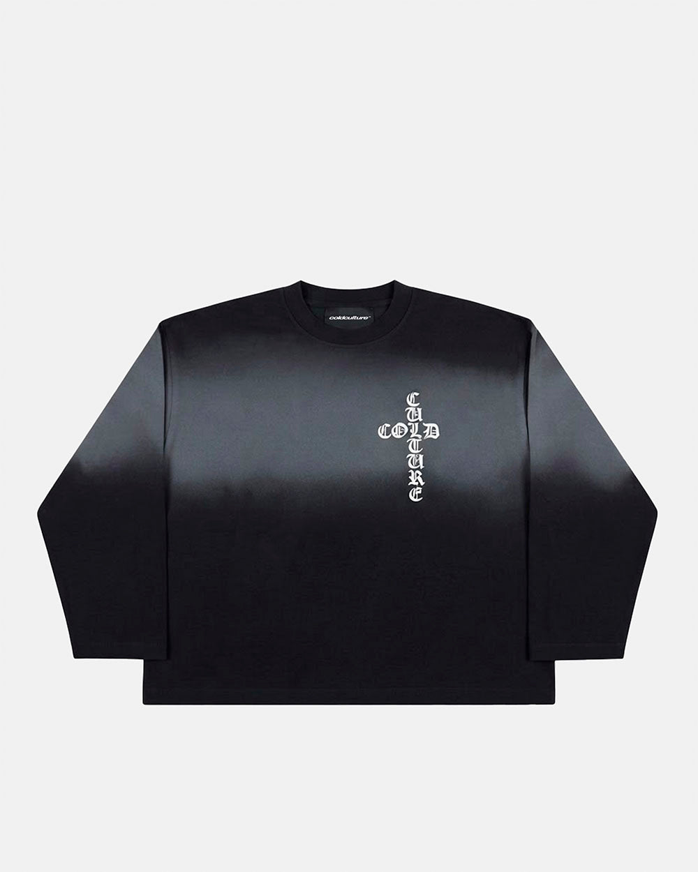 CROSSED LONGSLEEVE BLACK - Cold Culture #packshot