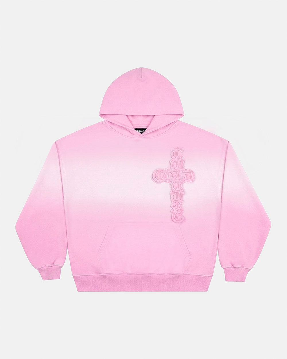 CROSSED HOODIE PINK - Cold Culture #packshot