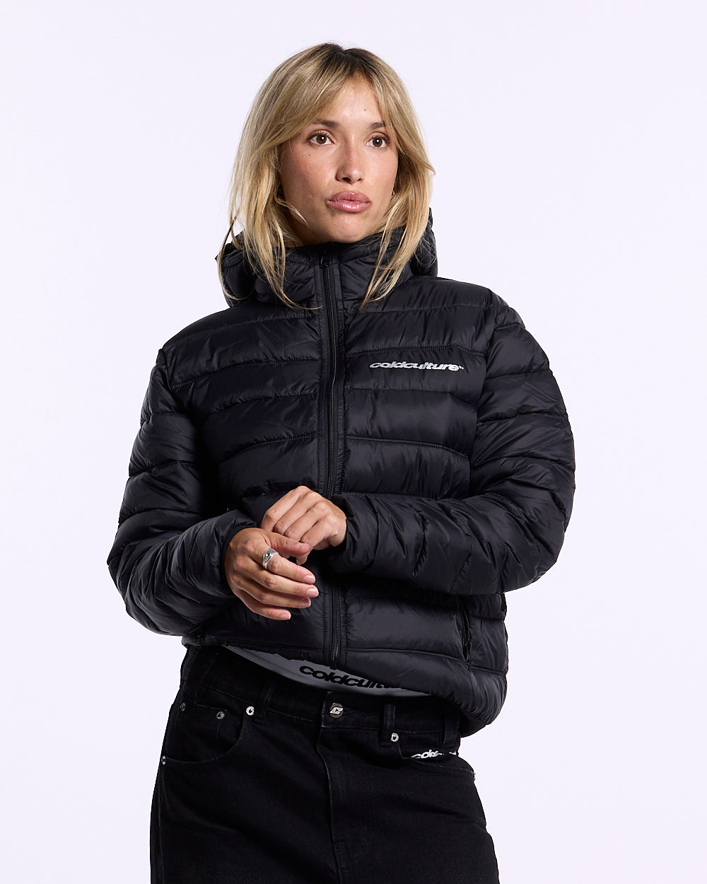 WHEEL PUFFER BLACK - Cold Culture #woman