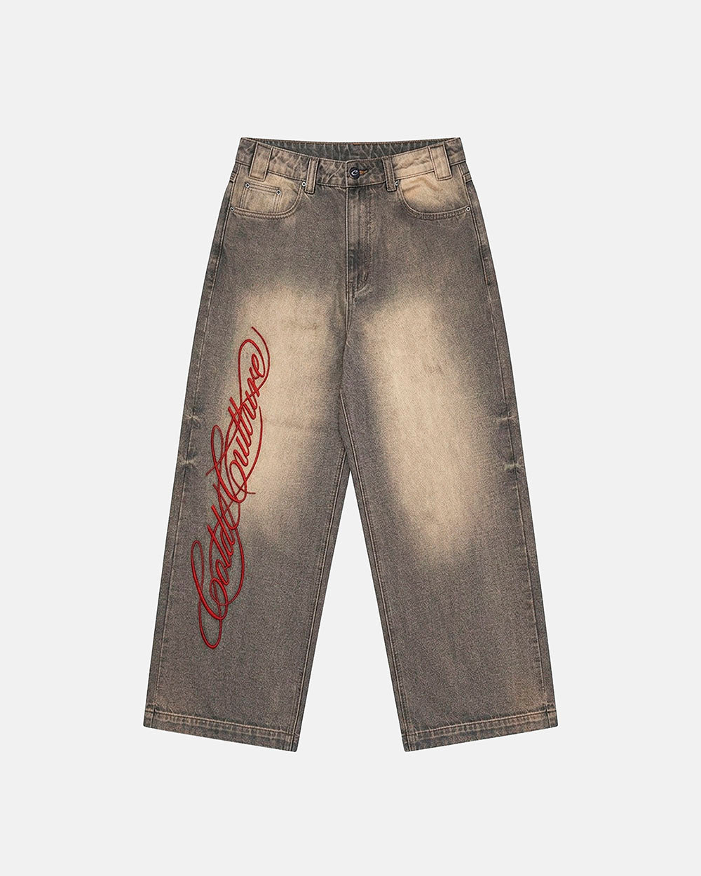 WIBBLE SCRIPT V3 PANTS BROWN WASH
