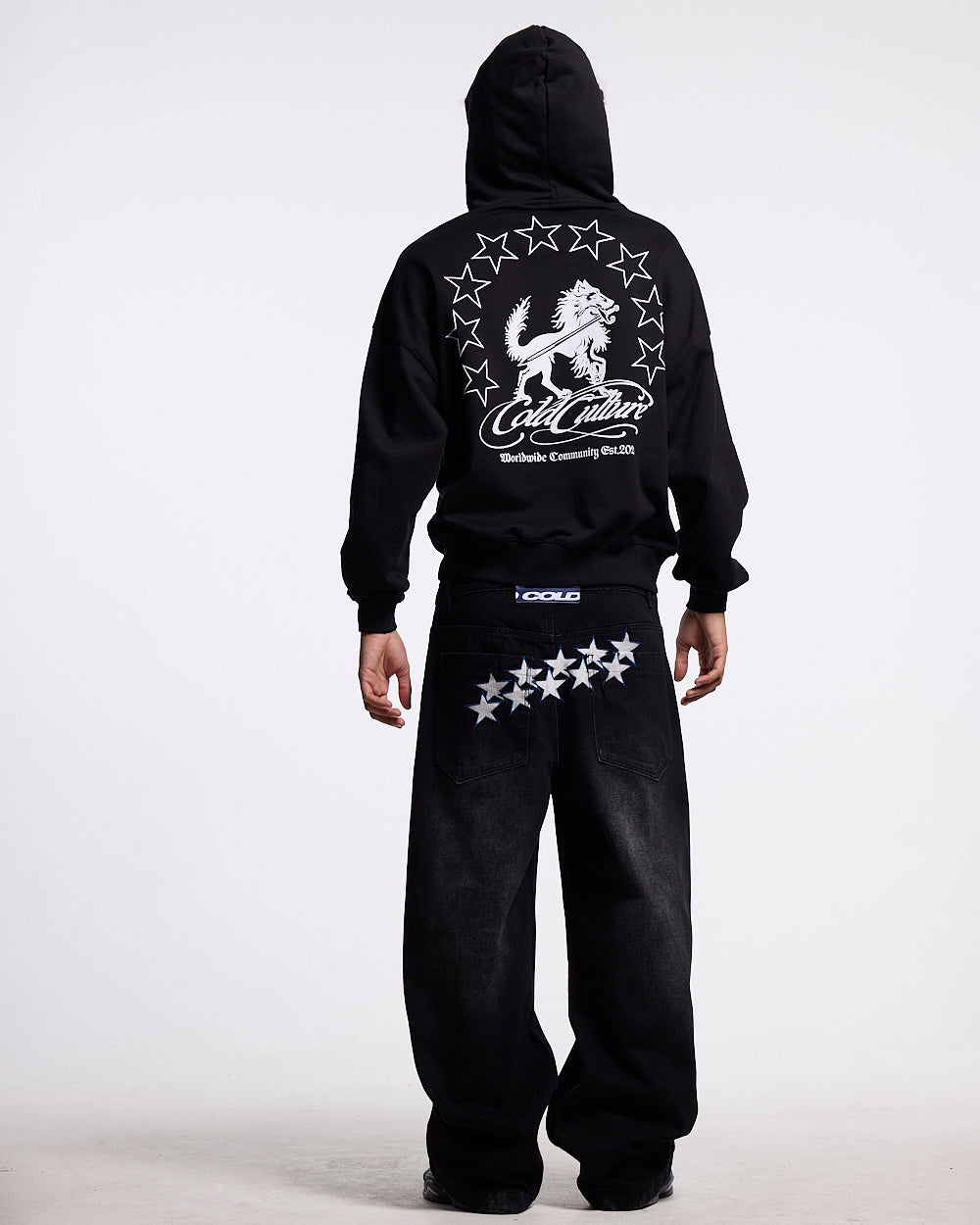 WOLFY HOODIE BLACK