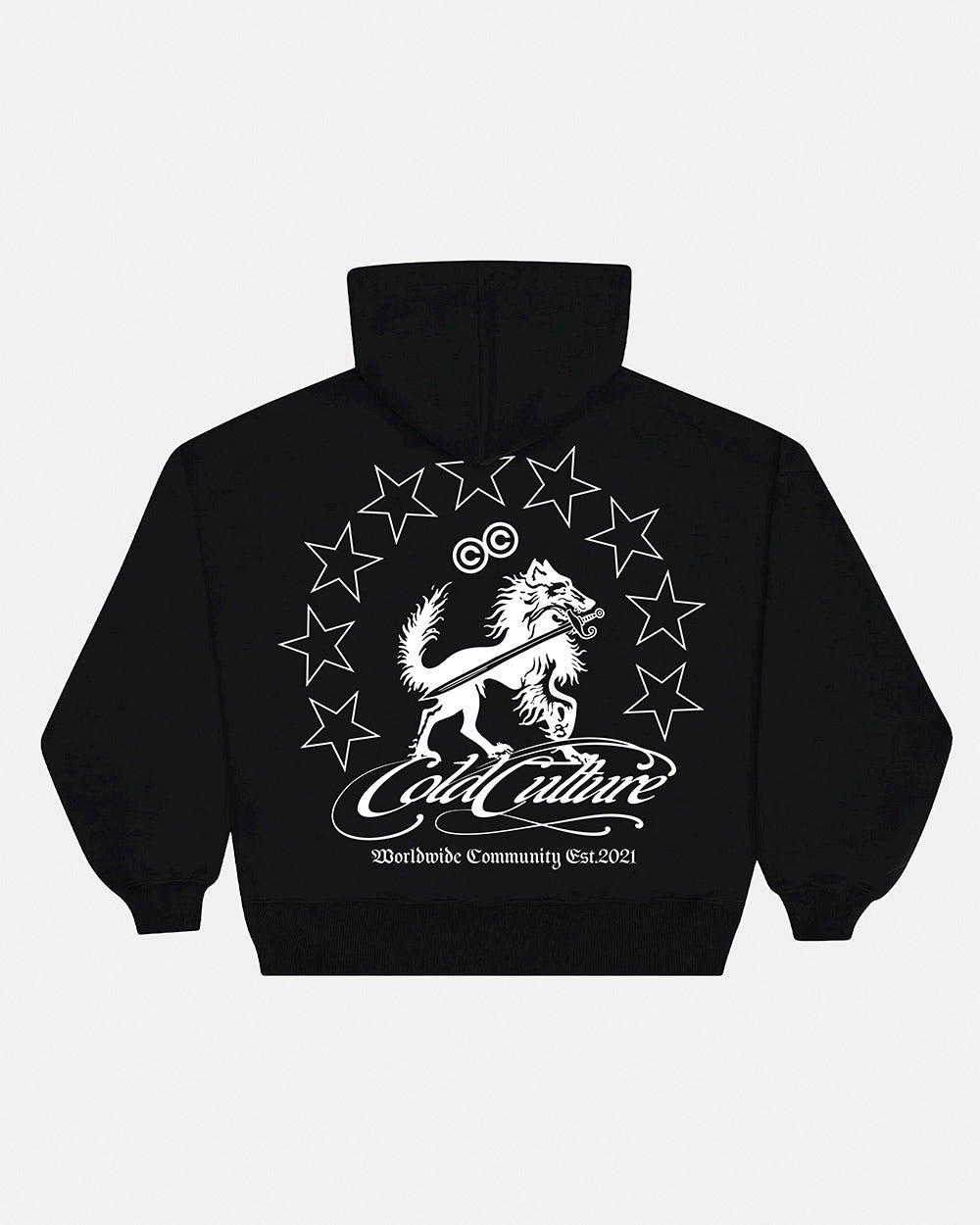 WOLFY HOODIE BLACK