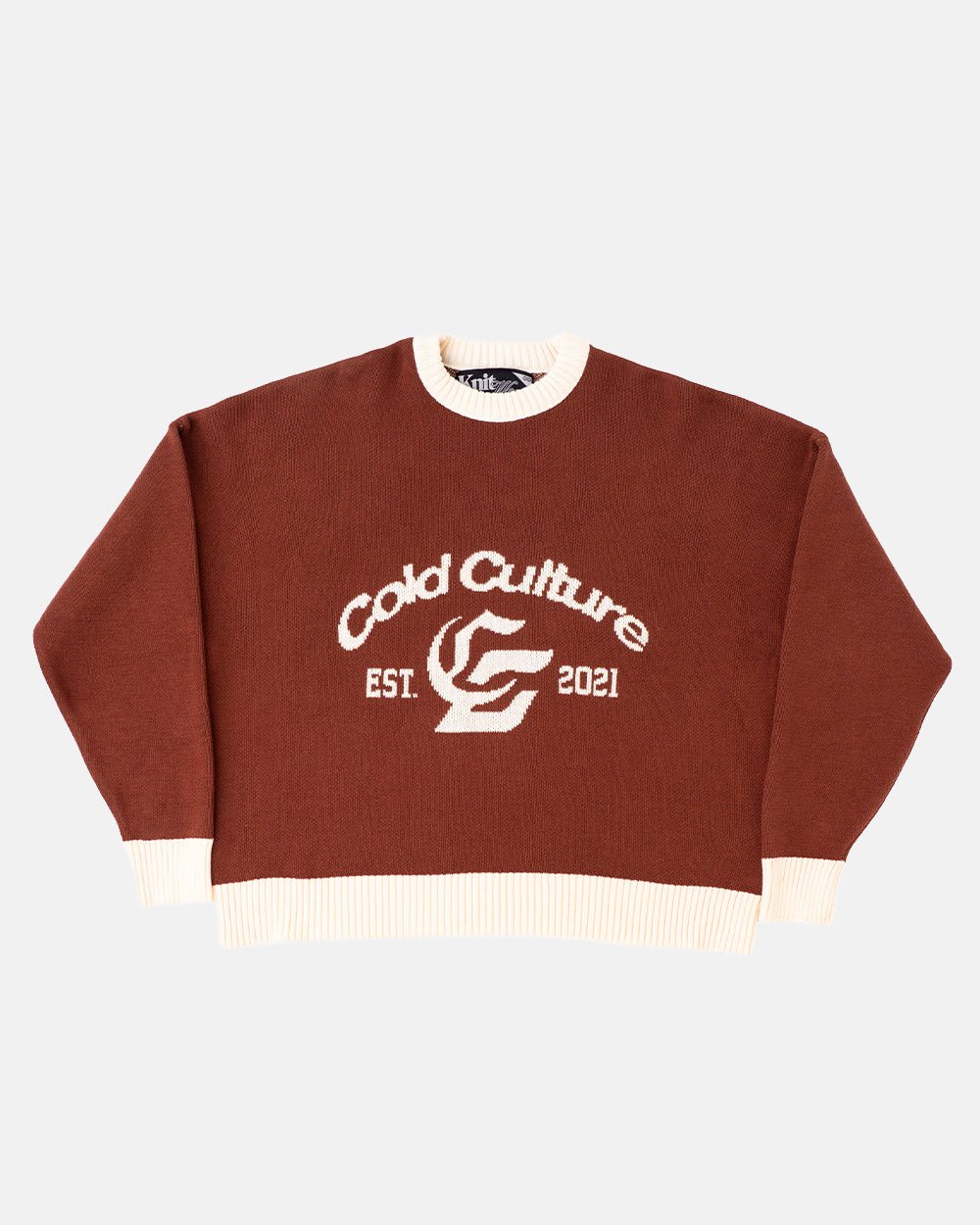 ACADEMY KNIT CHOCOLATE BROWN - COLD CULTURE