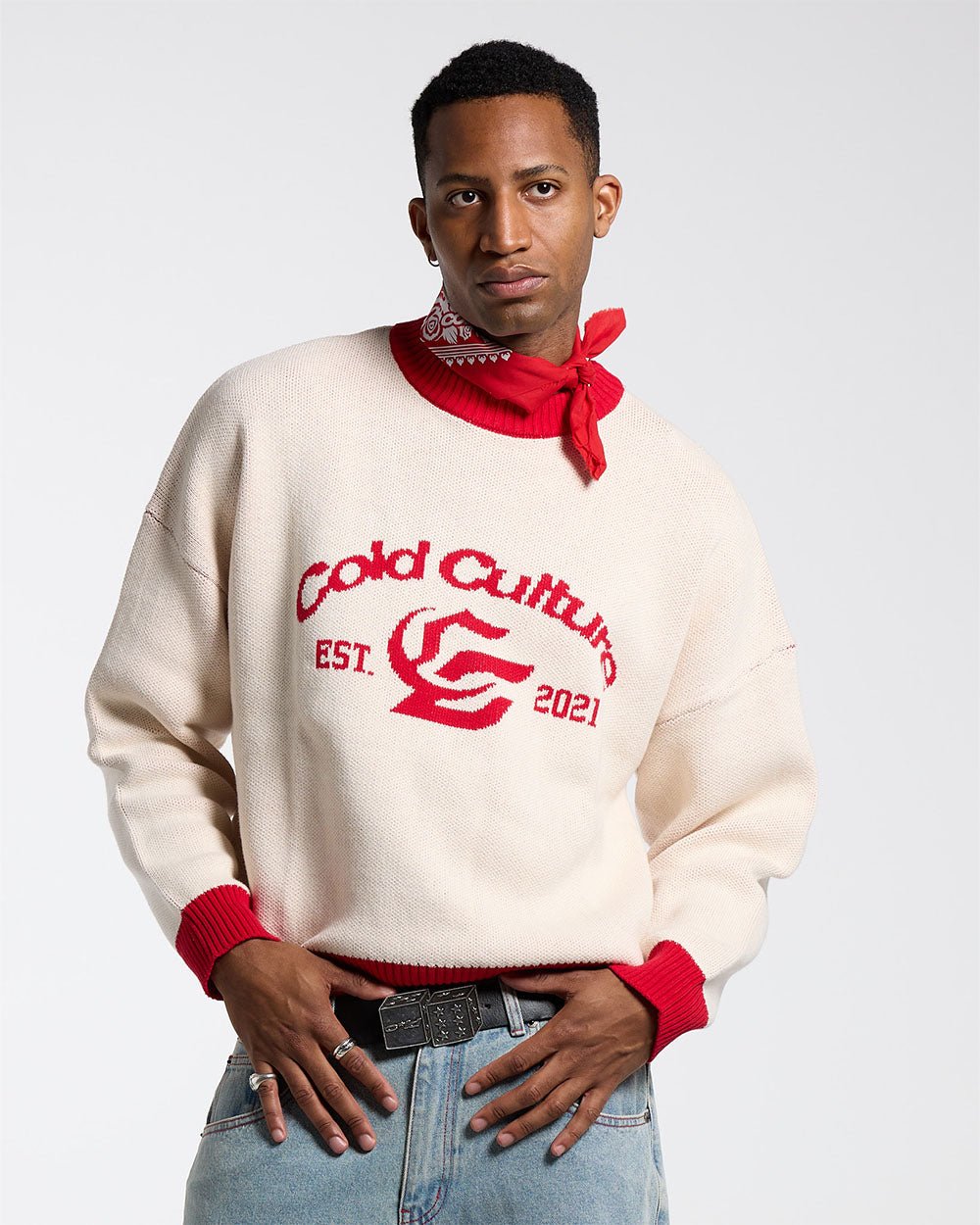 ACADEMY KNITWEAR ACID WHITE - COLD CULTURE
