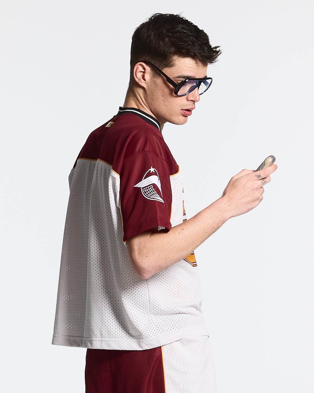 AERO STEED TEE CREAM/BURGUNDY - COLD CULTURE