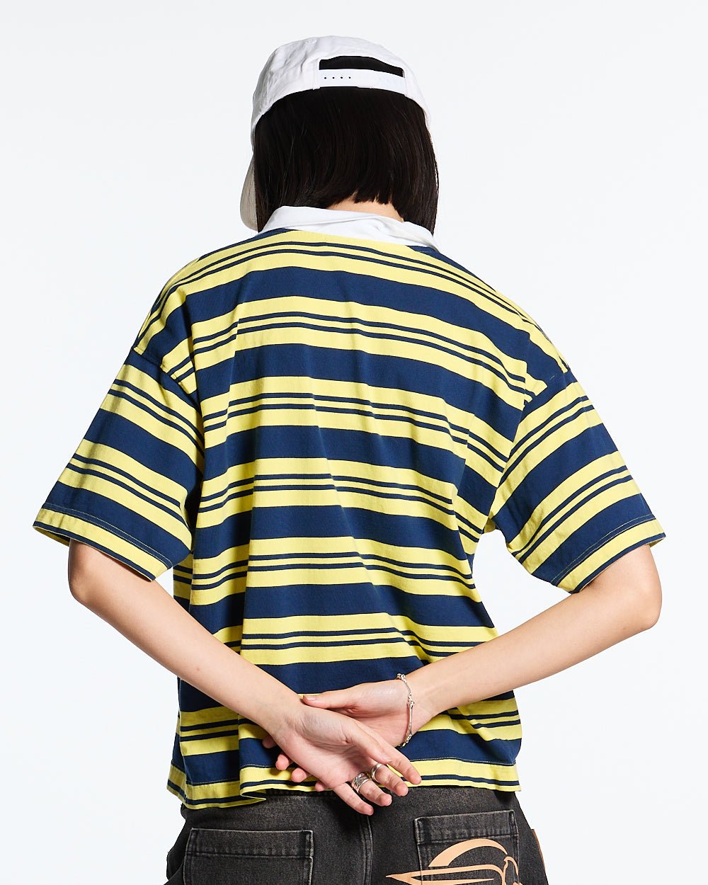 AEROSTRIPES POLO YELLOW/BLUE - COLD CULTURE