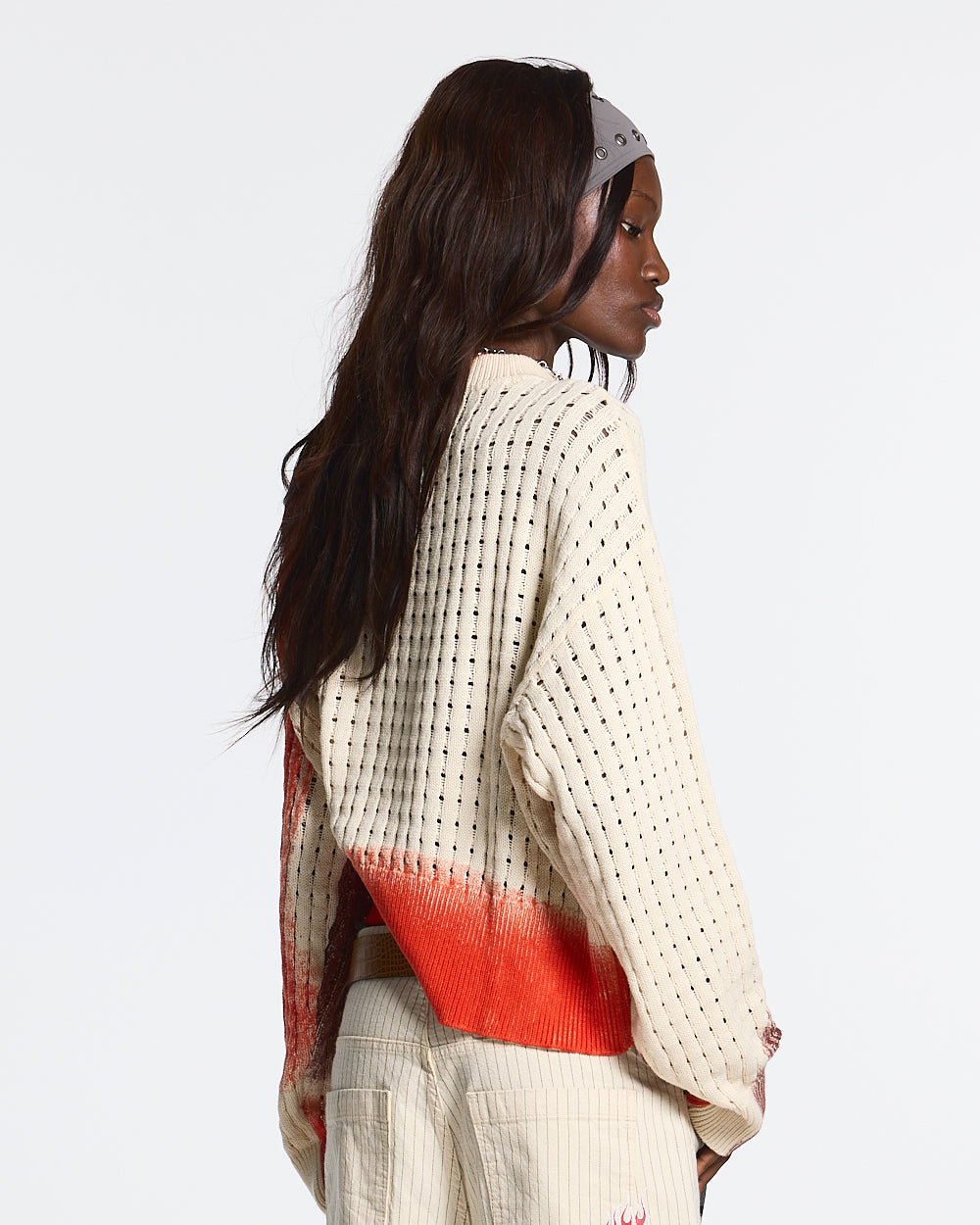 AIRBRUSH MESH SWEATER - COLD CULTURE