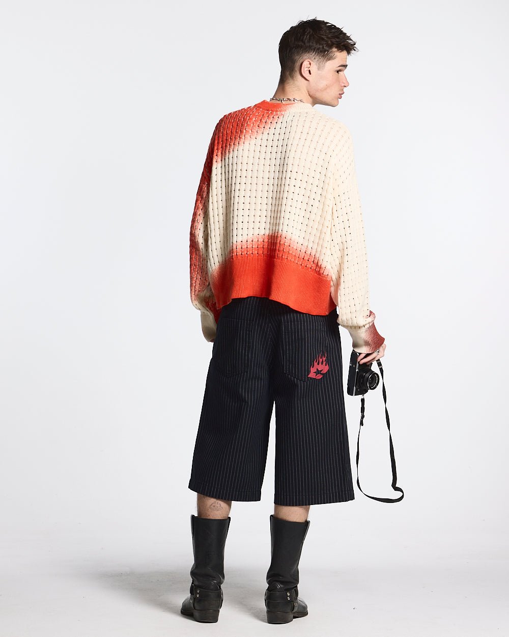 AIRBRUSH MESH SWEATER - COLD CULTURE