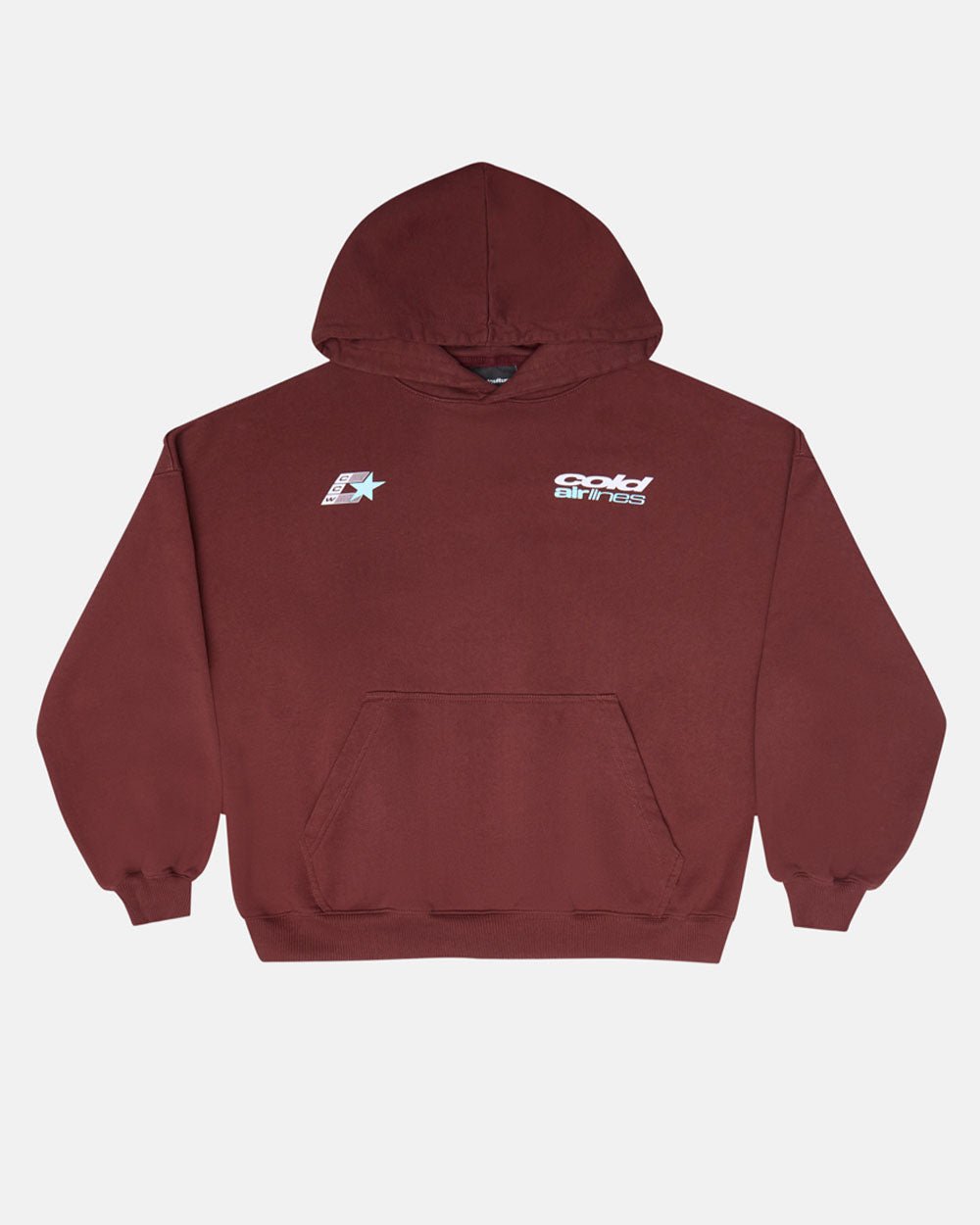 AIRLINES HOODIE BITTER CHOCOLATE - COLD CULTURE