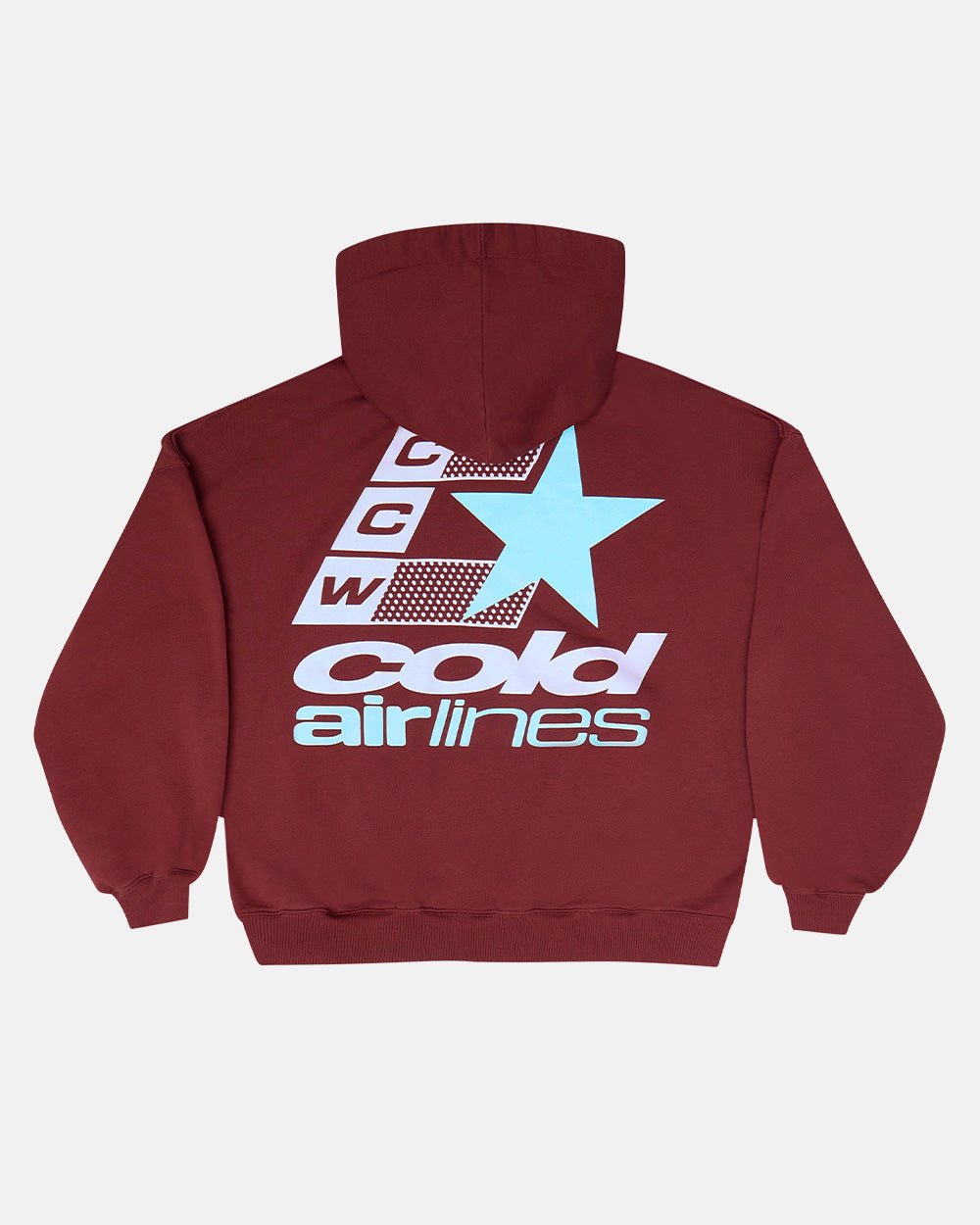 AIRLINES HOODIE BITTER CHOCOLATE - COLD CULTURE
