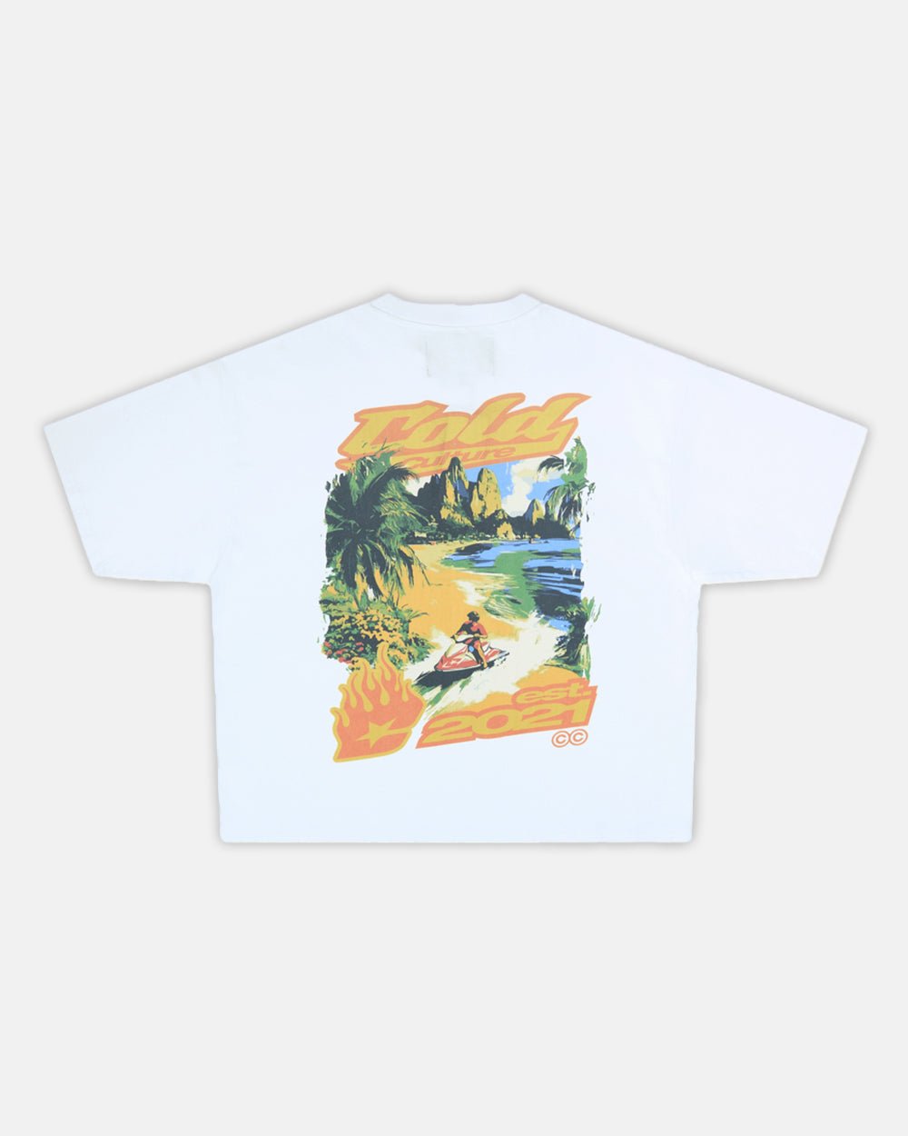 AQUATIC TEE WHITE - COLD CULTURE