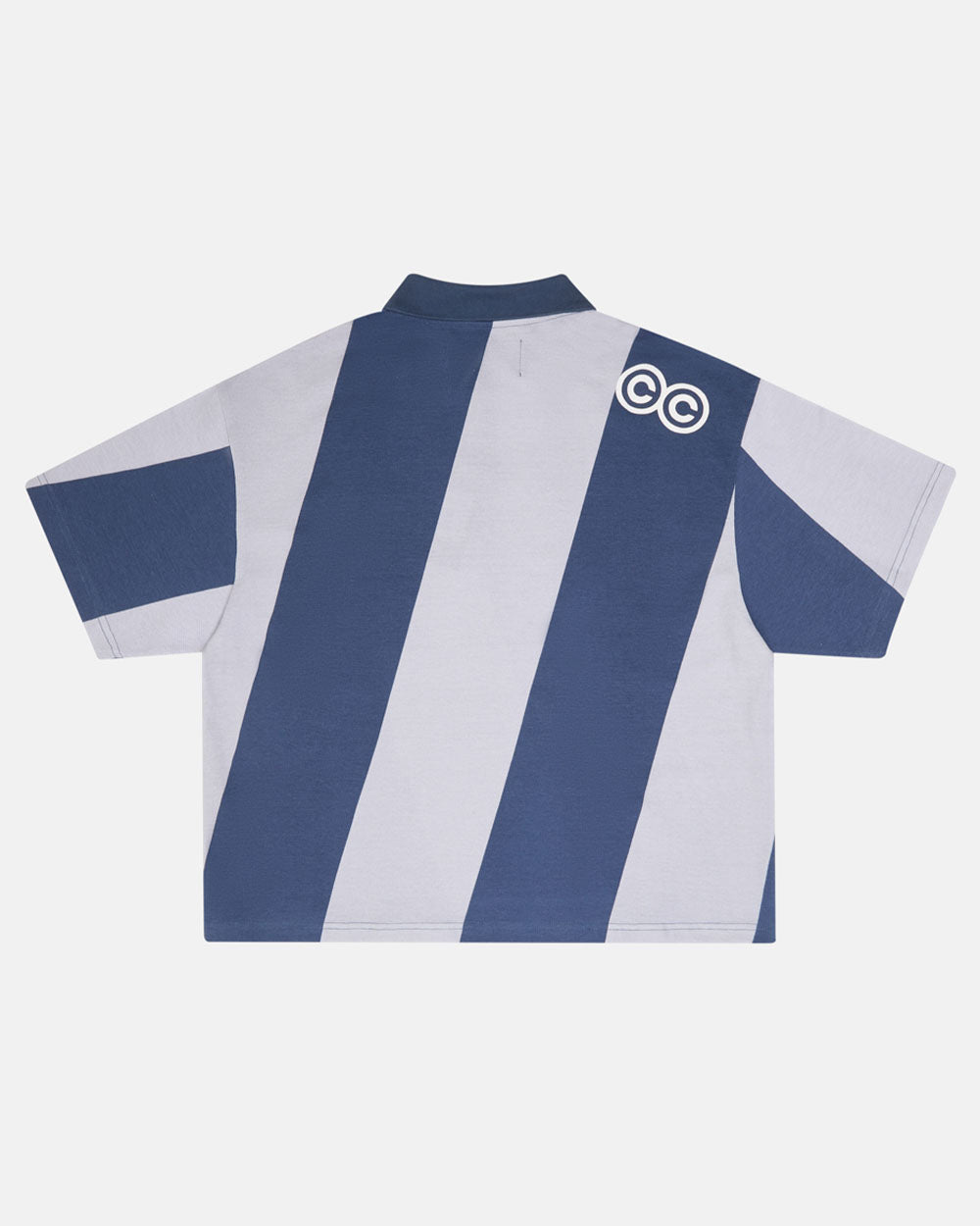 ASLANT STRIPES POLO TEE BLUE - COLD CULTURE