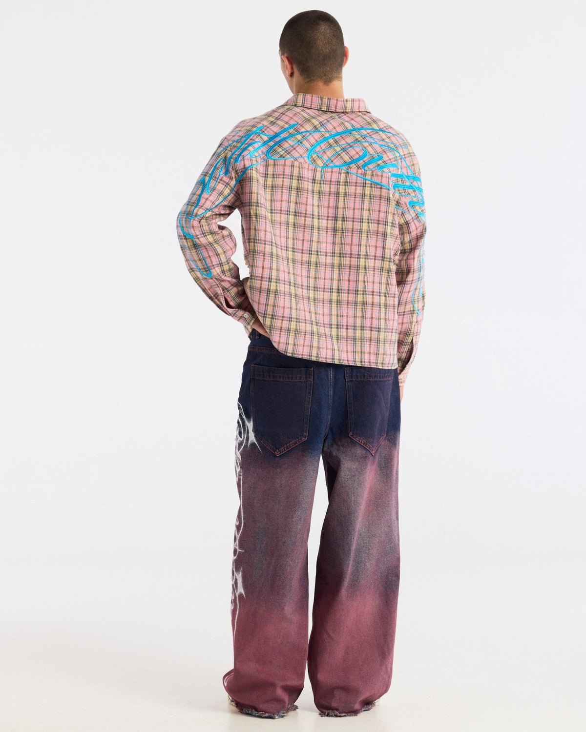 ASSORTED V2 PANTS MAN DENIM AND PINK - Cold Culture