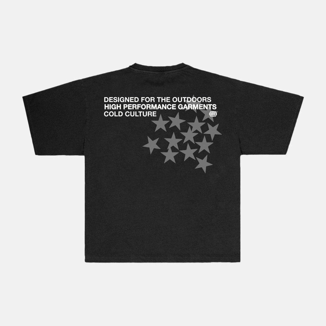 ASTRO TEE BLACK - Cold Culture