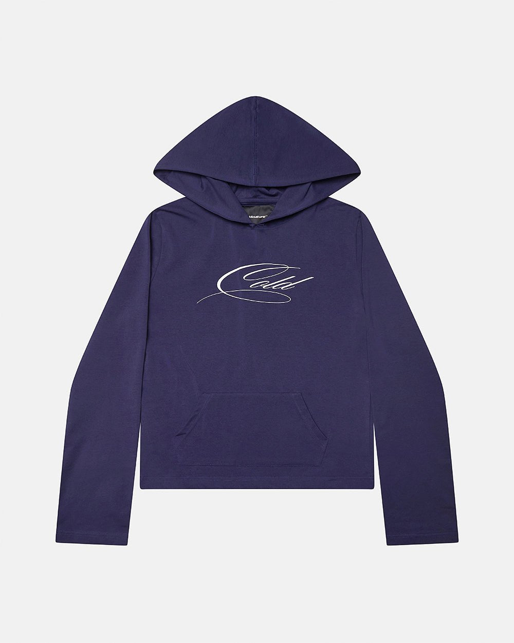 BABY SCRIPT HOODIE BLUE - Cold Culture