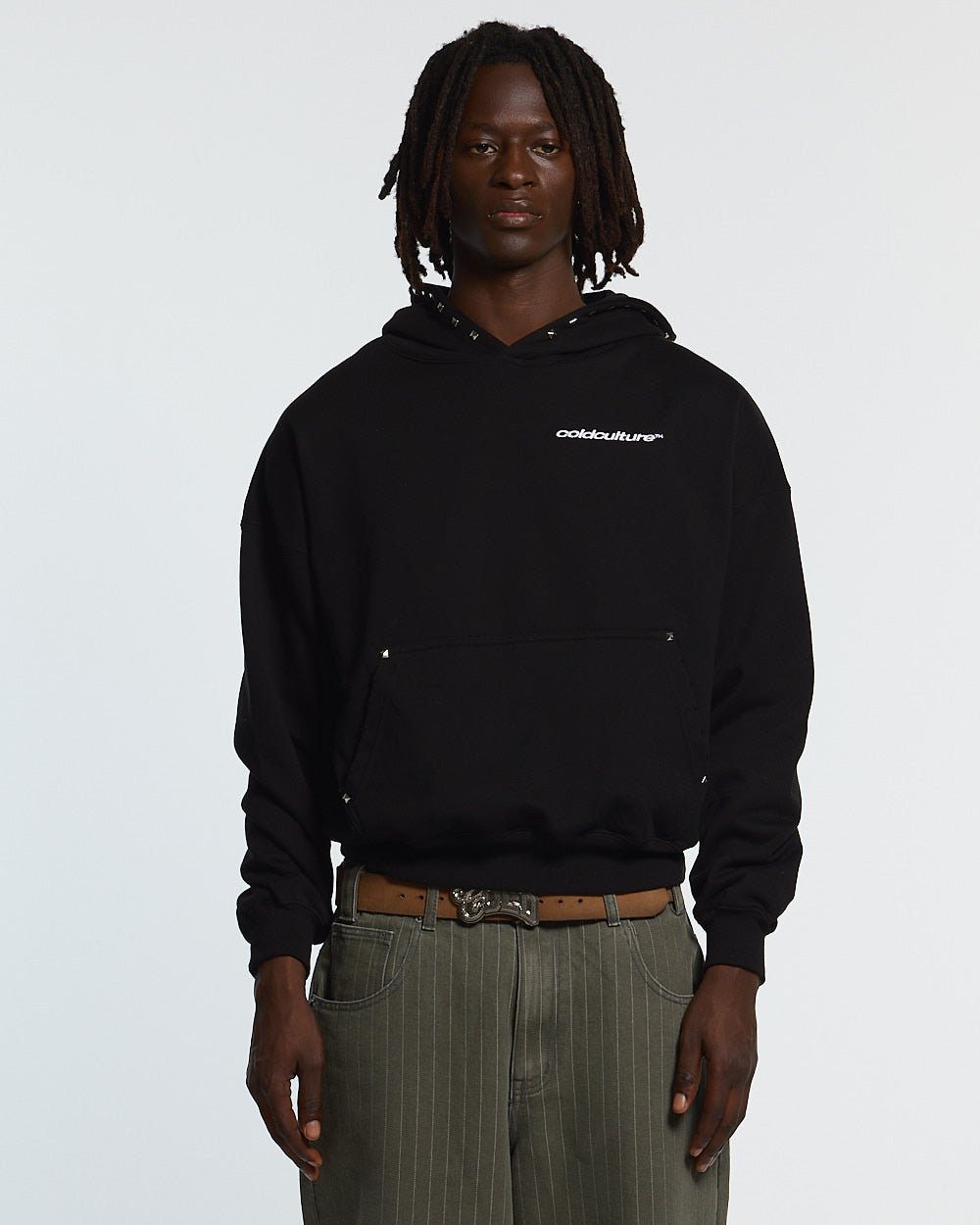 BADGES HOODIE BLACK - Cold Culture #man