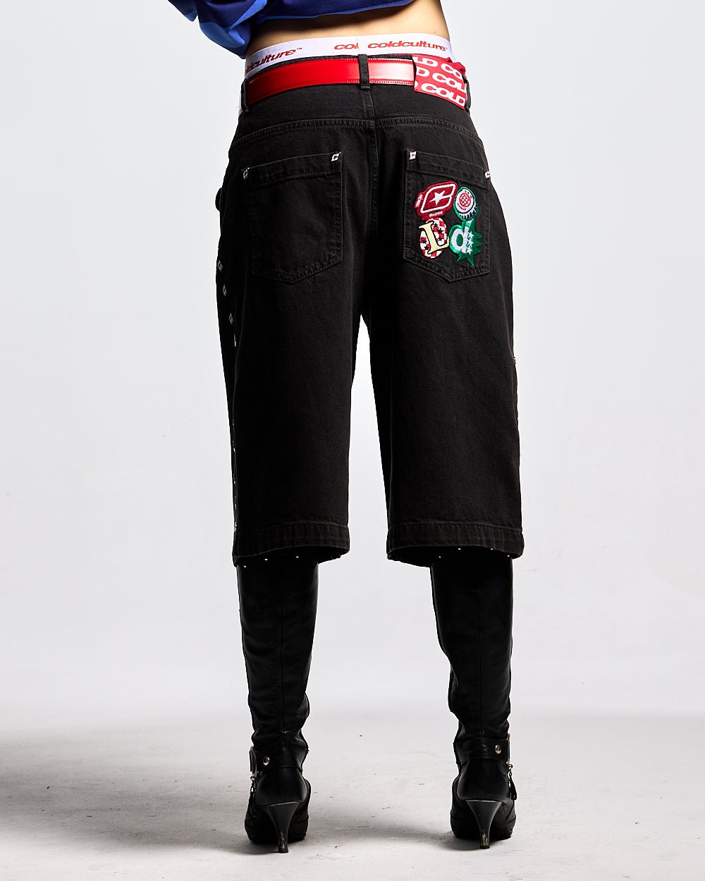 BADGES JORTS BLACK LICORICE - COLD CULTURE