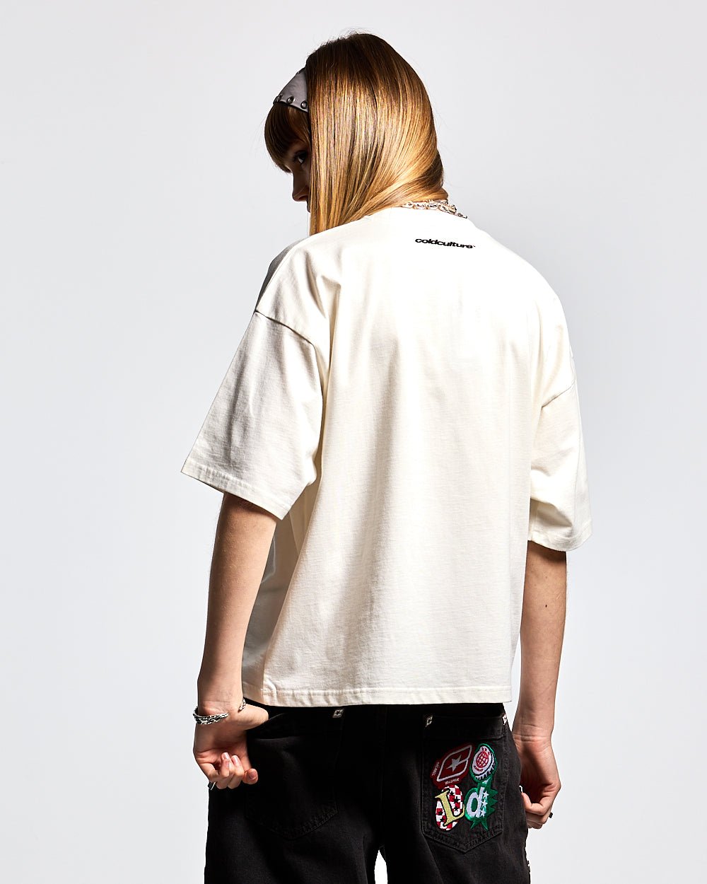 BADGES TEE STAR WHITE - COLD CULTURE
