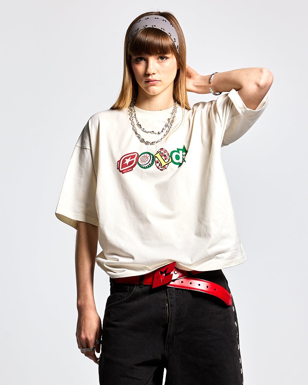 BADGES TEE STAR WHITE - COLD CULTURE