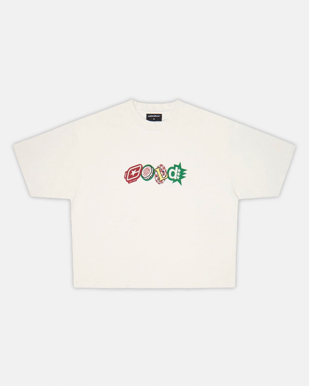 BADGES TEE STAR WHITE - COLD CULTURE