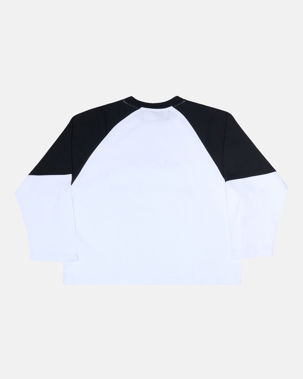 BASEBALL DOUBLE SLEEVE TEE WHITE/BLACK - COLD CULTURE