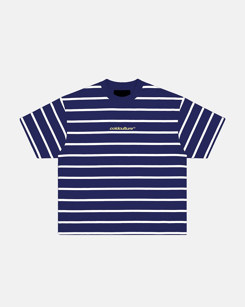 BAY STRIPE TEE NAVY - Cold Culture