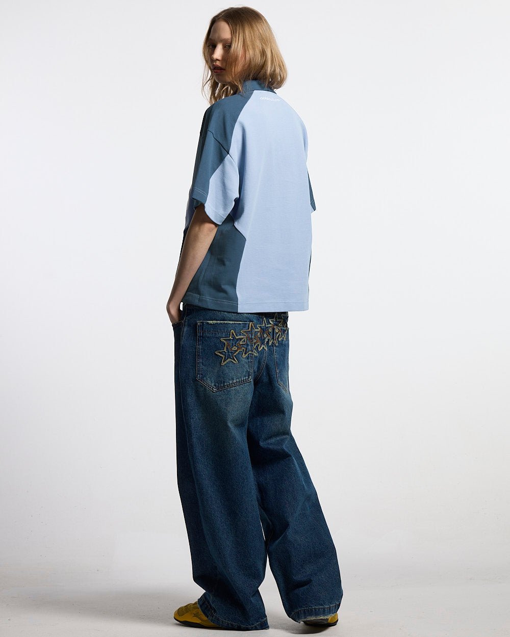 BIKER POLO LIGHT BLUE - Cold Culture #woman