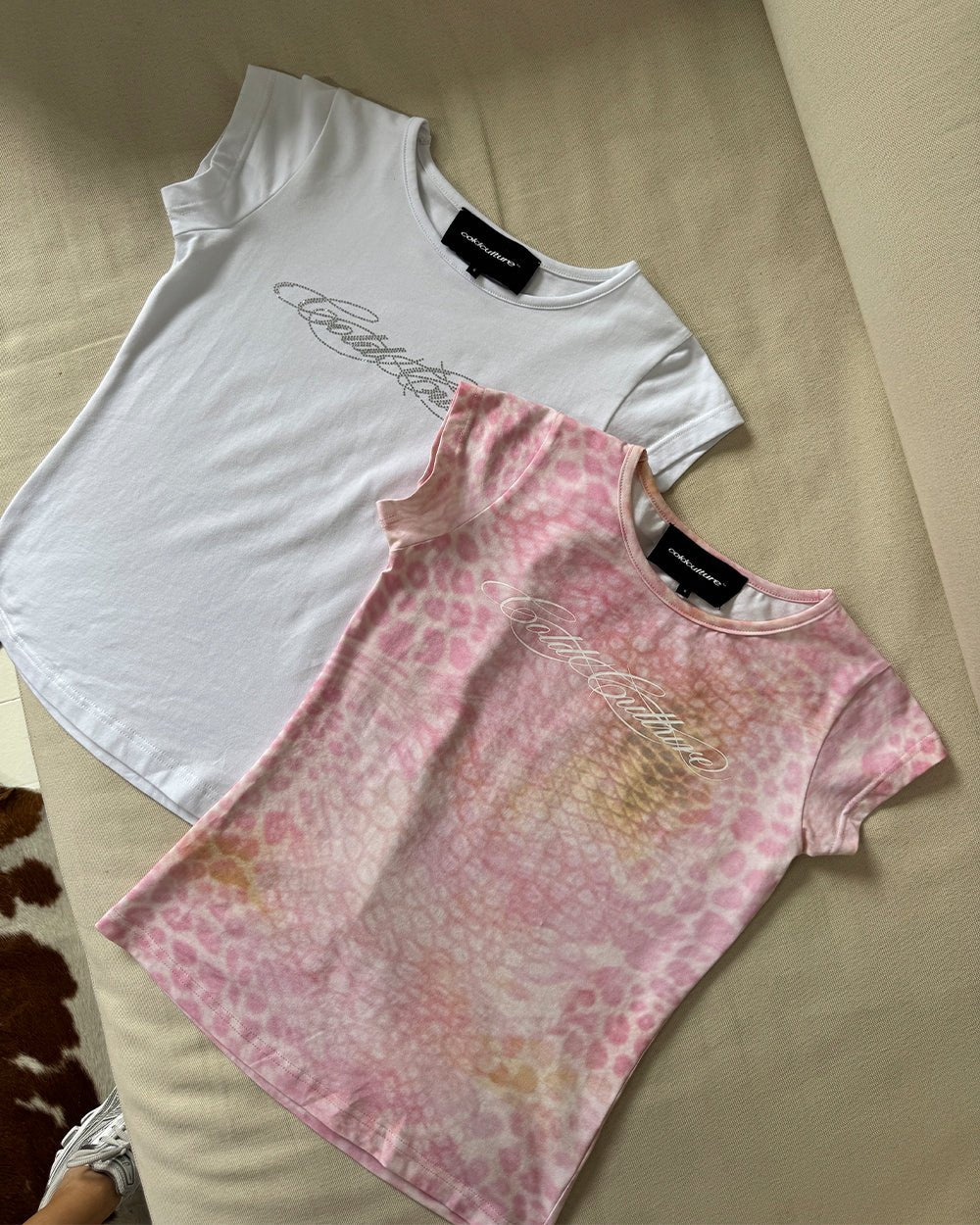 BLING BABY TEE WHITE - Cold Culture