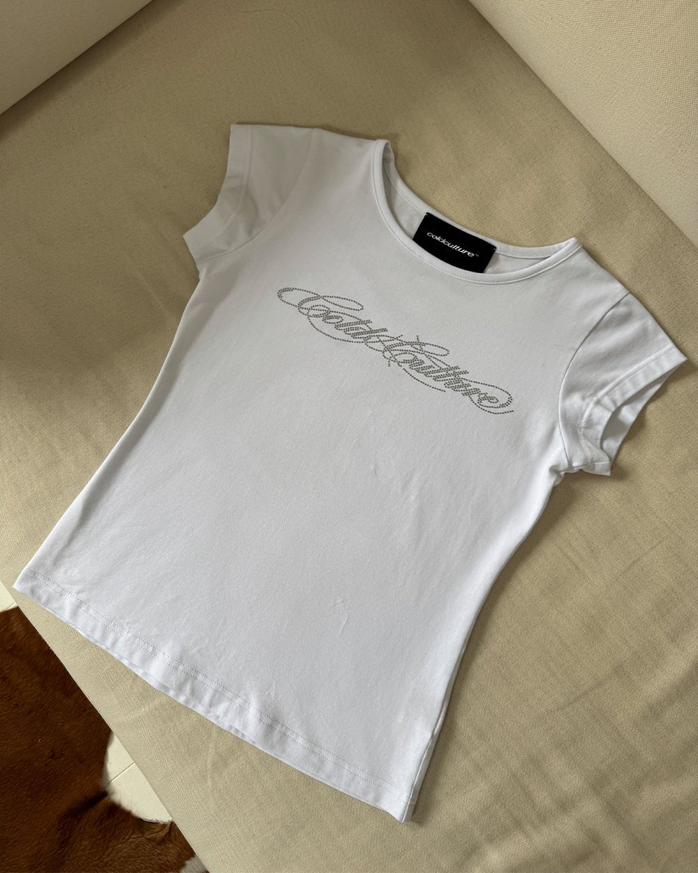 BLING BABY TEE WHITE - Cold Culture