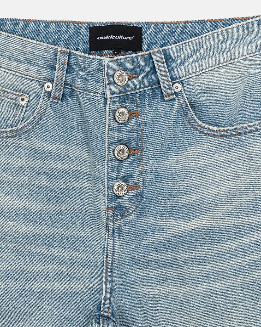 BLURRED V5 BOOTCUT PANTS LIGHT DENIM - Cold Culture