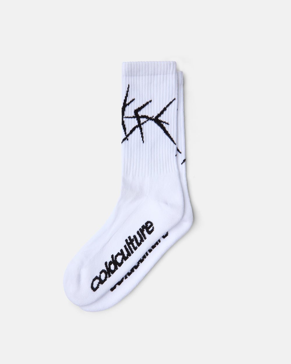 BRAMBLES SOCKS WHITE/BLACK - Cold Culture