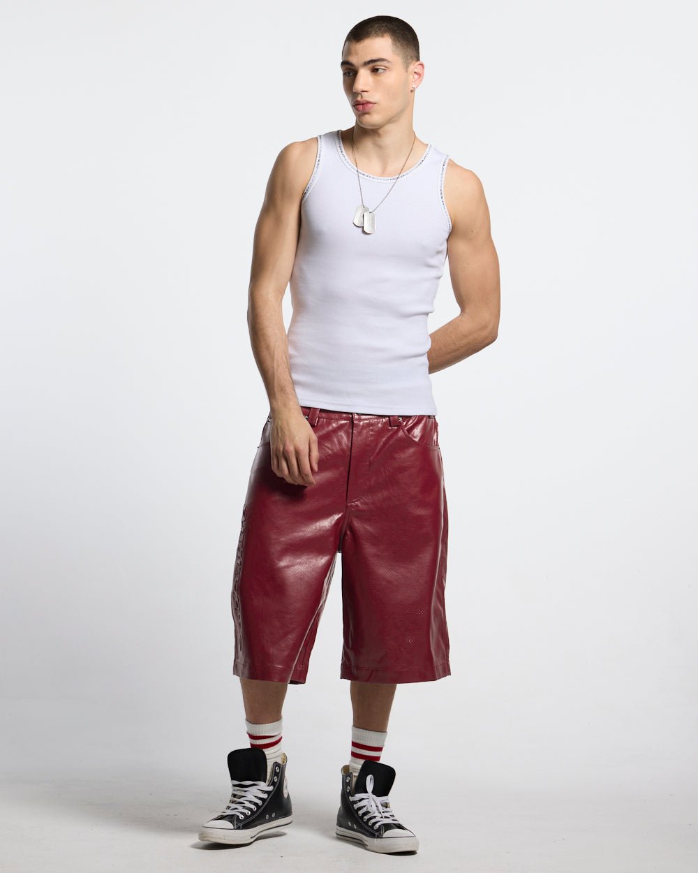 BRAVE SHORT BURGUNDY - Cold Culture #man