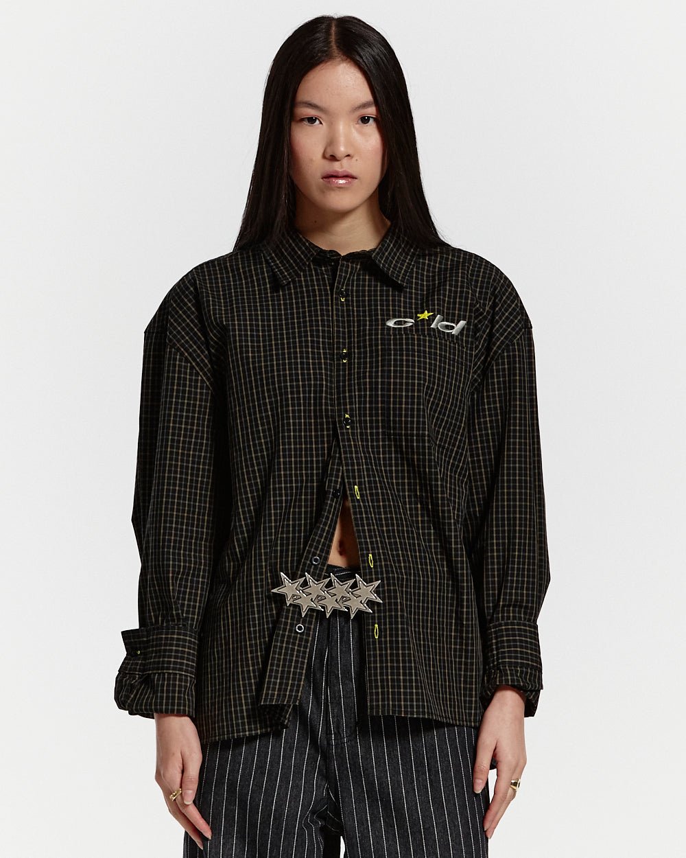 BRICK LANE SHIRT BLACK SQUARE - COLD CULTURE