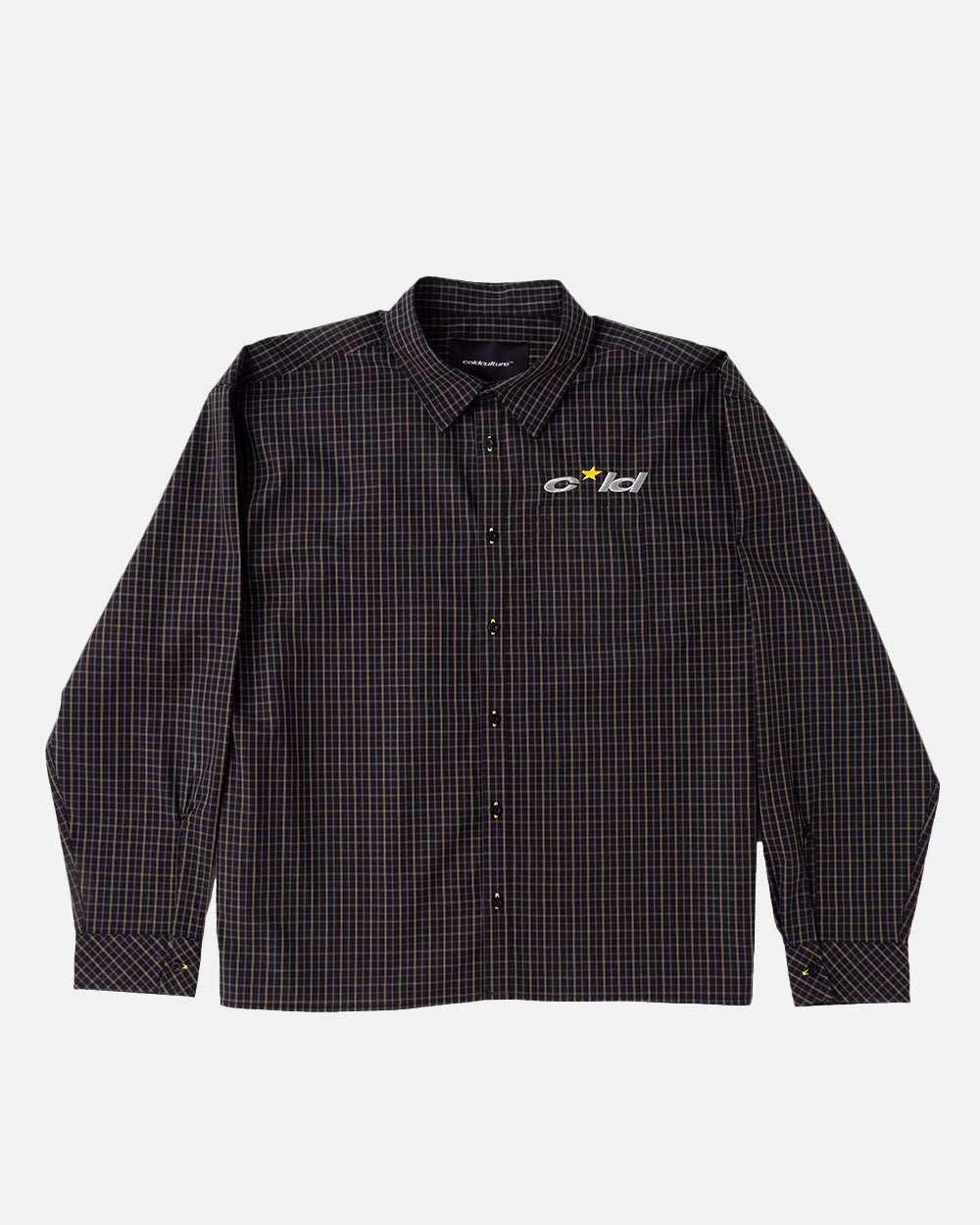 BRICK LANE SHIRT BLACK SQUARE - COLD CULTURE