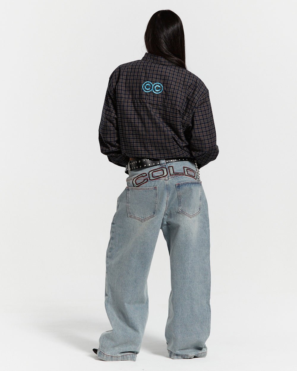BRICK LANE SHIRT BLUE SQUARE - COLD CULTURE