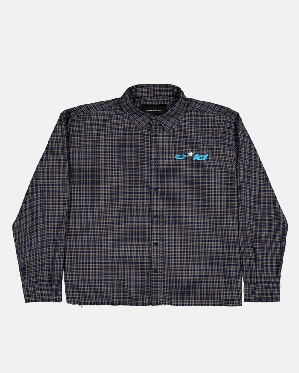 BRICK LANE SHIRT BLUE SQUARE - COLD CULTURE